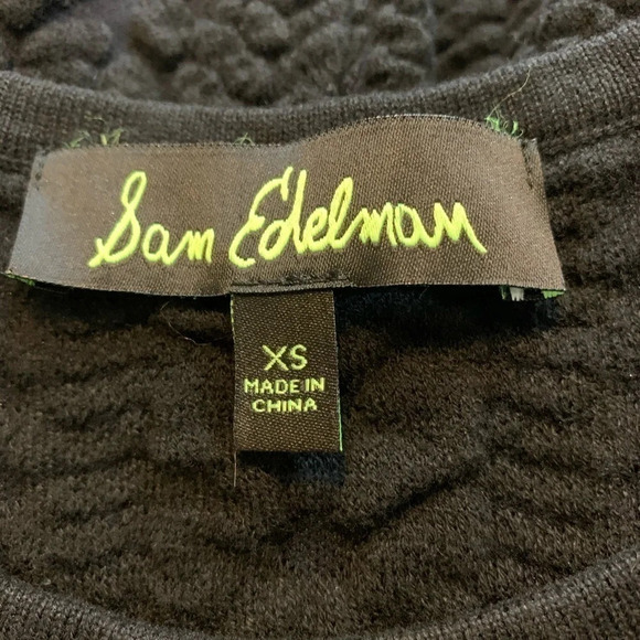 Sam Edelman Black Stretch Fit n Flare Dress XS - Picture 4 of 6